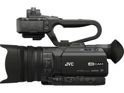 Компактна професионална видеокамера JVC GY-HM170 4KCAM с вграден обектив с 12x оптично уве