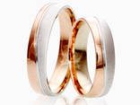 Обручальные кольца с комбинированными цветами золота. - фото 2