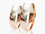 Обручальные кольца с комбинированными цветами золота. - фото 3