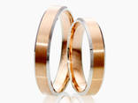 Обручальные кольца с комбинированными цветами золота. - фото 8