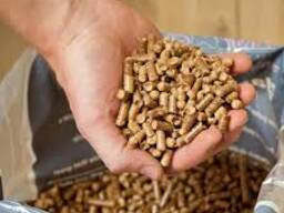 Spruce wood pellets